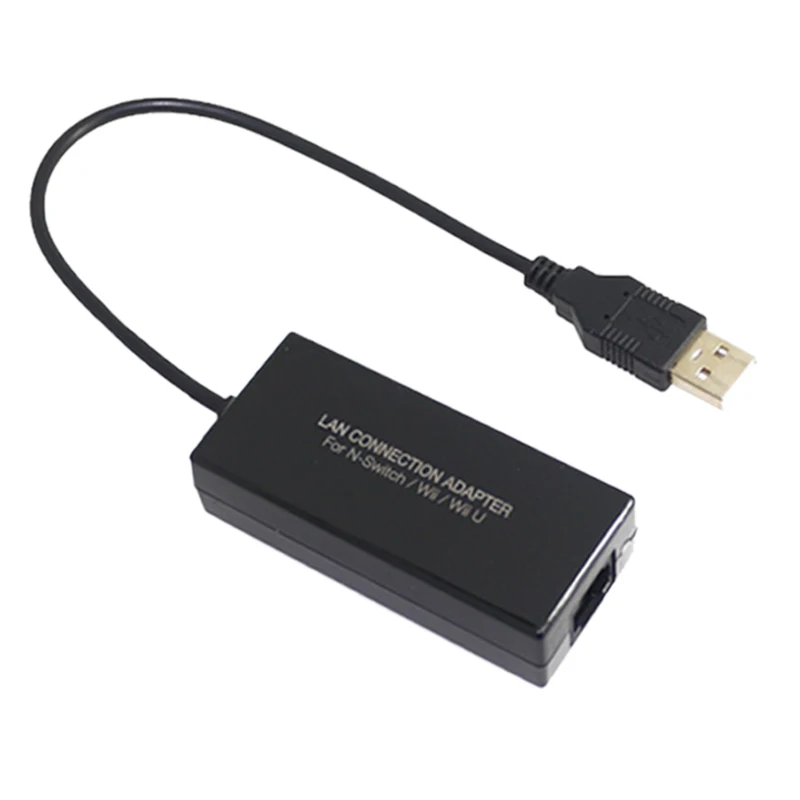 Адаптер для подключения Проводная сетевая карта USB Ethernet 100 Мбит/с(100 м) USB 2,0 для Kind NS для переключателя/для wii/для Wi-Fi IU консоли RJ