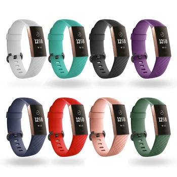 

Silicone Wrist strap for Fitbit Charge 3 4 Fit bit Charge3 Charge4 Band Accessories Strap Wristband smartwatch bracelet Pulseira