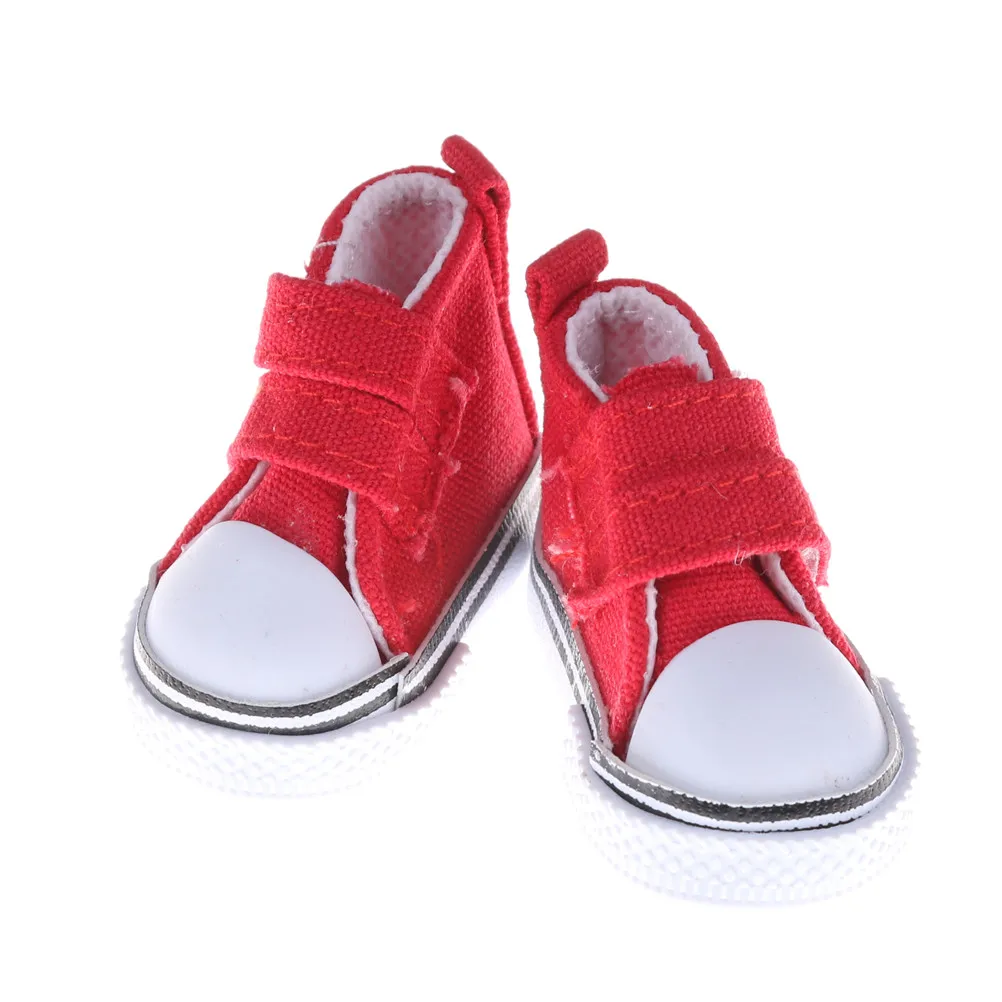 as pictures 1 пара парусиновых кроссовок 5 см для кукол Paola Reina Minifee, мини-игрушка, спортивная обувь 1/4 Bjd кукла, спортивная обувь, аксессуары для кукол, игрушки - Цвет: as pictures