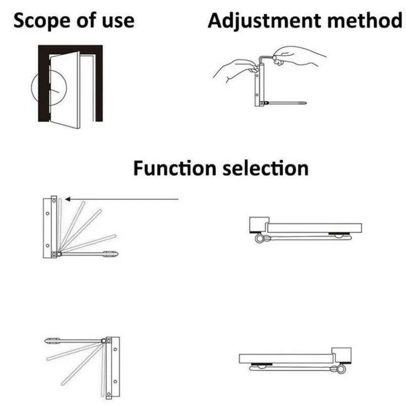 Автоматический Дверной доводчик Регулируемый Автоматический Дверной доводчик для жилого и коммерческого использования Стандартный Дверной доводчик