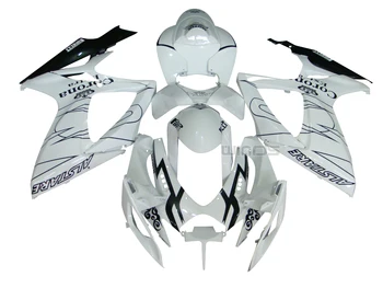 

Body Fairing Kits for Suzuki GSXR600 GSXR750 K6 2006 2007 Glossy White Black Corona Extra Edition