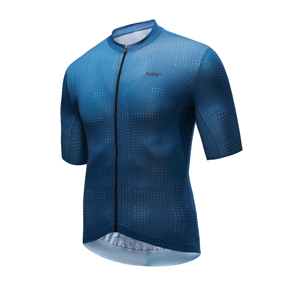 RION Men Cycling Jersey 2020 Short Sleeve MTB Road Bike Jersey Stripes Breathable Mountain Bicycle Jersey Maillot Ciclismo