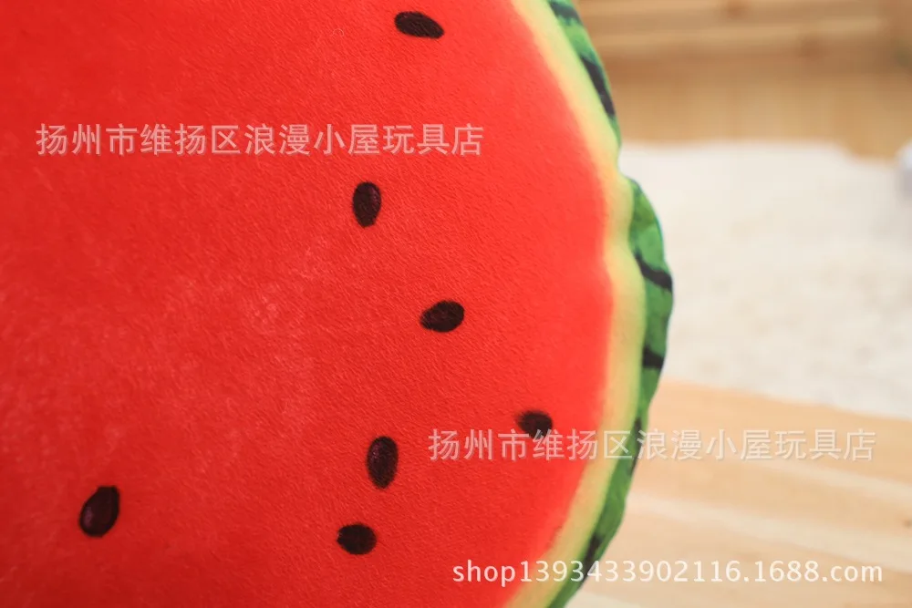 Model Watermelon Pillow Blanket Dual Purpose Cushion Cover Lunch Break Pillow Was Airable Cover Cartoon Summer Blanket