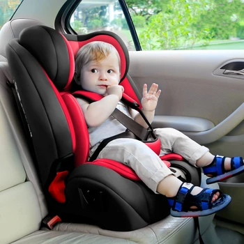 

High-end Child Car Seat Isofix/latch for 9M-12Yrs Baby Kids Pink Chair Infant Safety Seat Fixed with Steel Frame Baby Car Seat
