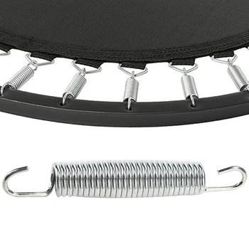 

10 Pcs Easy Install Sports Outdoor Replacement Crack Resistant Double Hook Bounce Pull Trampoline Spring Stretchable Heavy Duty