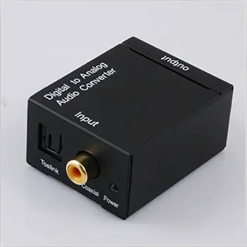

Digital Optical Coaxial Toslink Signal to Analog Audio Converter Adapter RCA Digital To Analog Audio Converter EU US Adapter usb