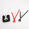 Quartz Wall Clock Movement Mechanism with Hands Battery Operated DIY Repair Tool Parts Replacement Kit Black/Red/Silver 3