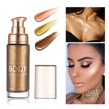 

PHOERA Shimmer Highlighter Luminizer Foundation Brighten Cream for Face and Body Natural Radiance Long Lasting FluorescenceTSLM2