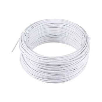 

uxcell 1 Roll 98 Feet Metallic Twist Ties Reusable Cable Cord Wire Ties White For Home, Business, Institutions