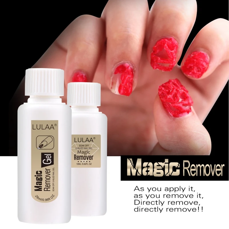 

18ml Magic Remove Gel Non-stimulation Removes Soak Off Gel Nail Polish Magic Nail Polish Remover Nail Remover