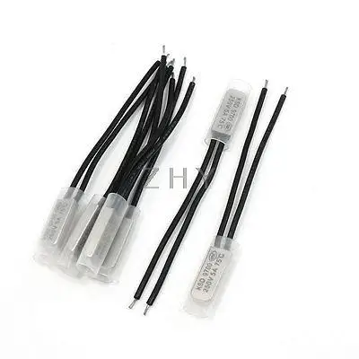 

6 Pcs Bimetal Circuit Thermostat Temperature Switch 75C NC KSD9700
