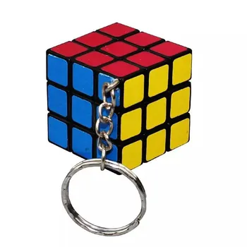 

Fashion jewelry small Rubik's cube pendant key ring puzzle bag key pendant creative small gifts