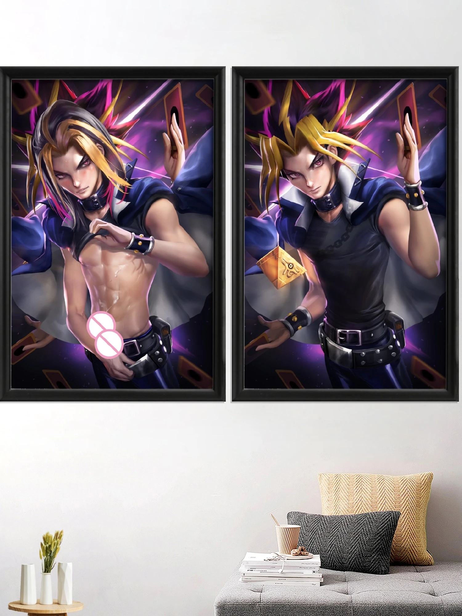 Sexy Nude Anime Wall Art | Painting Nude Anime | Duel Monsters | Nude Male  - Game Sexy - Aliexpress
