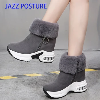 

Women Boots New Waterproof Snow Boots Winter Shoes Woman Casual Lightweight Warm Plush Fur Ankle Boots z717