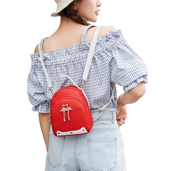 

Leisure Leather Bag Potable Handbag Women Shoulder Bag Messenger Bag Mini Backpack