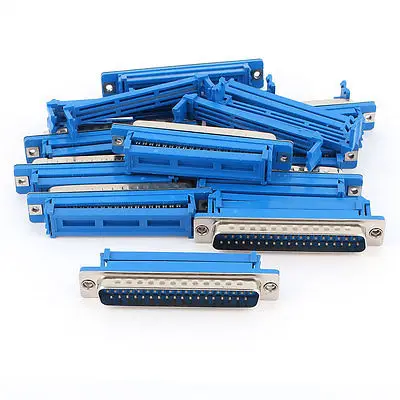 

10Pcs Parallel Port DB37 Male IDC Plug Flat Ribbon Cable Connector