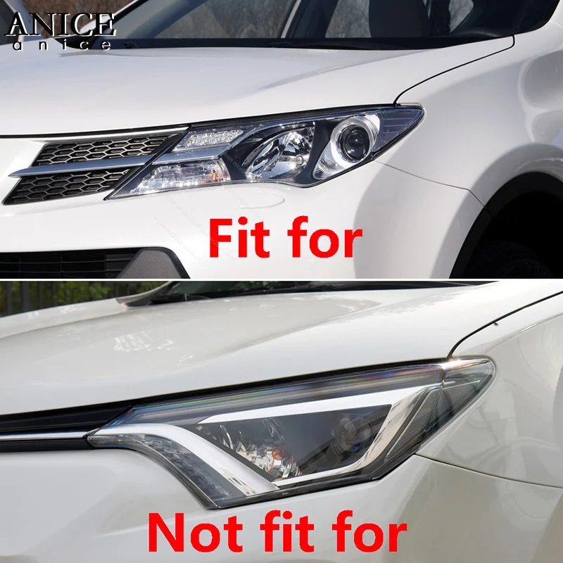 Подходит для Toyota RAV4 2013 Красный ПВХ бровей грузовик запчасти передняя фара светильник