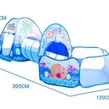 3 в 1 портативная игрушечная палатка детская палатка игрушка океан мяч бассейн детские палатки-Типи ползающий туннель бассейн мяч детские игровые палатки H