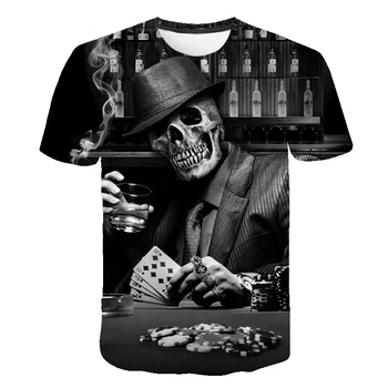 

Joker Be reborn 2019 new the Joker 3d t shirt funny comics character joker with poker 3d t-shirt summer harajuku style tees top