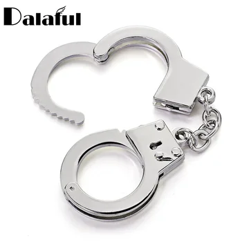 

Dalaful Mini Size Handcuffs Keychain Keyring Metal Creative Simulation Model For Car Key Chain Ring Holder Gifts K363