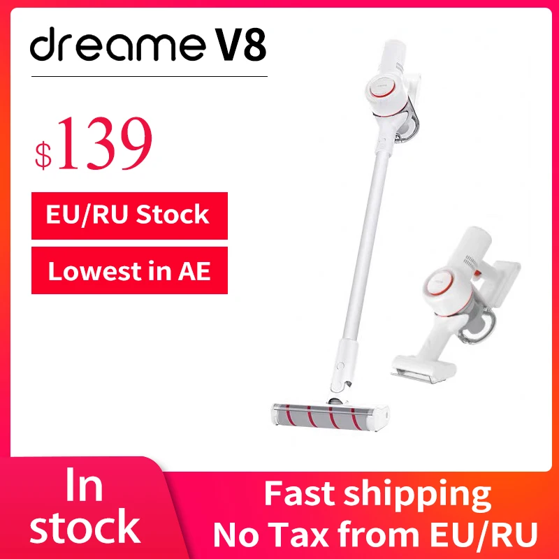 Новый пылесос Xiaomi Dreame V8 350 Вт 18000 па мощный всасывающий Ручной беспроводной