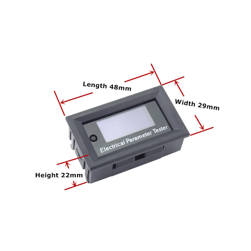 100 в/20A 7в1 OLED Многофункциональный тестер Напряжение Ток Время Температура Емкость Вольтметр Амперметр электрический тестер белый
