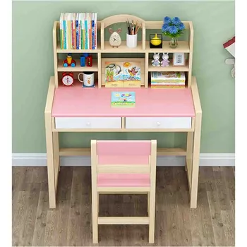 

Hot sale Children's Combined Study Table Plastic Work Table Can Be Raised And Lowered Support Wholesale and Dropshipping#L