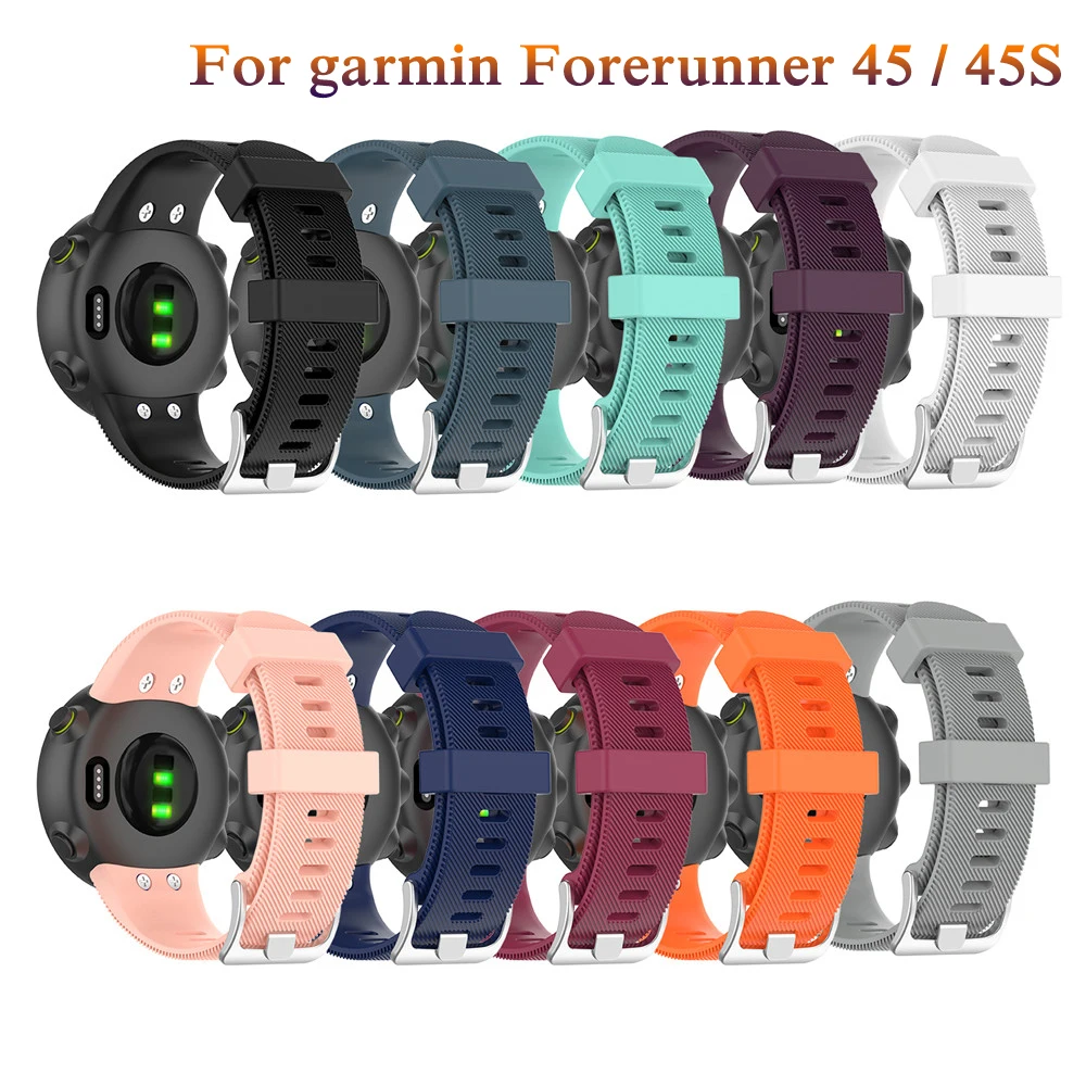 

Сменный ремешок для наручных часов Garmin Forerunner 45/45 Детские Модные Повседневные часы ремешок часы в силиконовом корпусе чехол для Garmin Forerunner 45 45 браслет Relogio Masculino