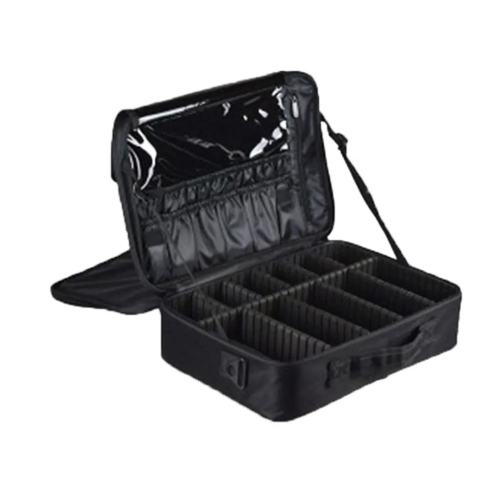

Makeup Tool Bag Large Three-Layer Support Strap Shoulder Strap Pull Rod Waterproof Cosmetic Case Makeup Bag