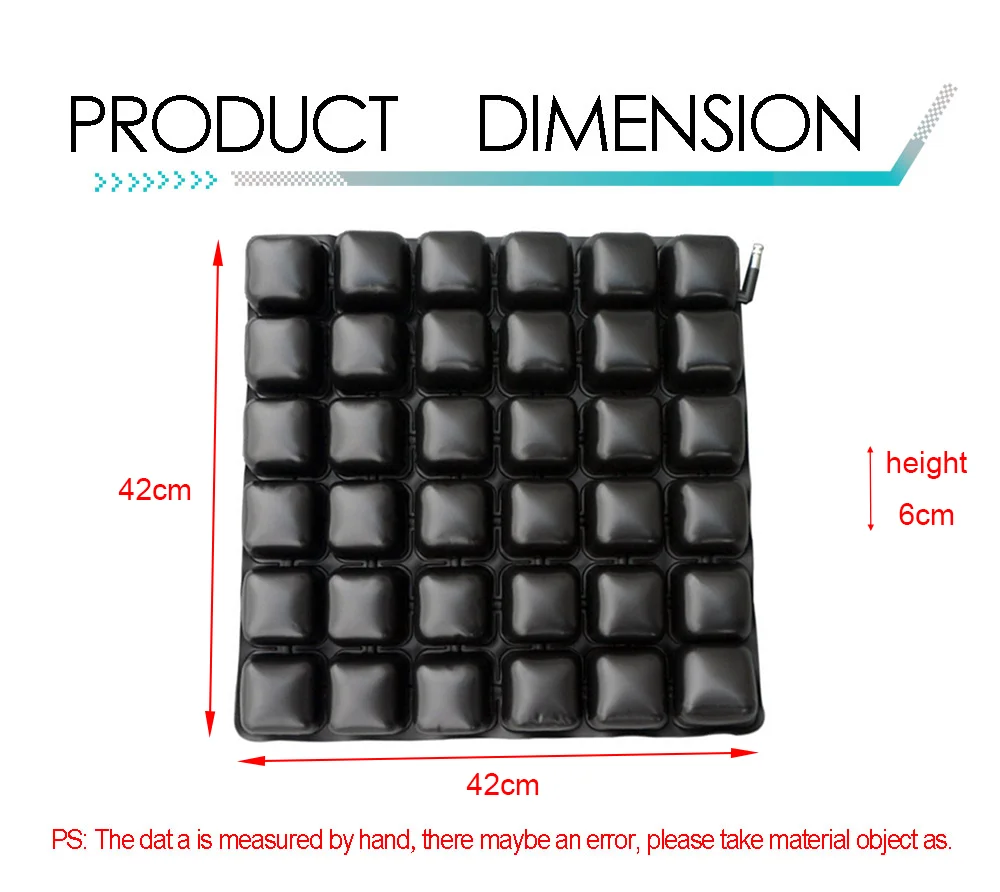 Двухслойная противопролежневая подушка безопасности надувная подушка-сиденье для инвалидной коляски/автомобиля/мотоцикла/офисных аксессуаров