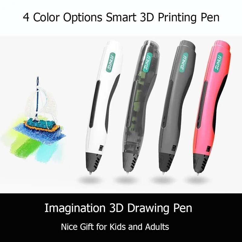 

Newest Crystal 3D Printing Pen Box Set Support PLA Filament Creative Shape 3D Pens Children Drawing Pen For DIY Gift