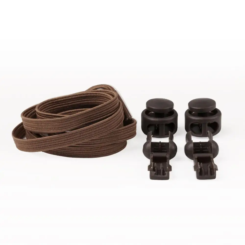 8 1pair No Tie Lazy ShoeLaces Children Metal Elastic Shoelaces Capsule Buckle Solid Shoe laces Creative Wild Safe Lace Hot Sale - Цвет: 8