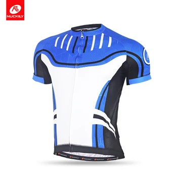 

NUCKILY Cycling Wear Men Bicycle Jersey Reflective Road Bike Shirt Summer Breathable Cycle Apparel MA020
