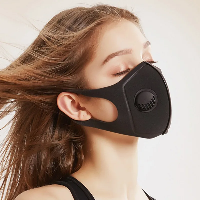 Virus Proof Cotton Mouth Mask with Activated Carbon Filters PM 2.5