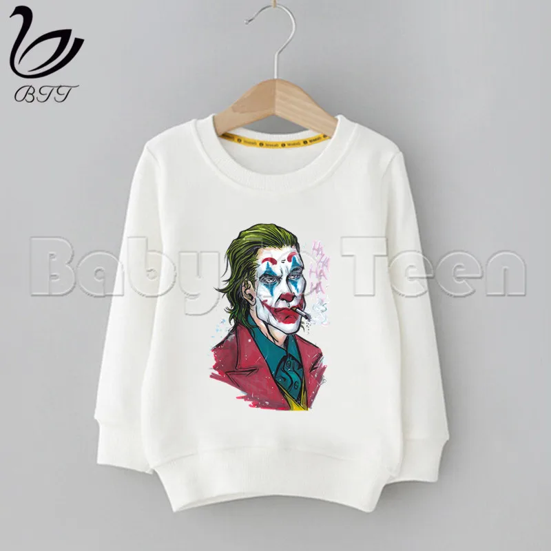 Детские толстовки с капюшоном с принтом «Joker Joaquin Phoenix», «Woody», «Number 1-9», свитшоты для мальчиков, Детские свитшоты, повседневные толстовки