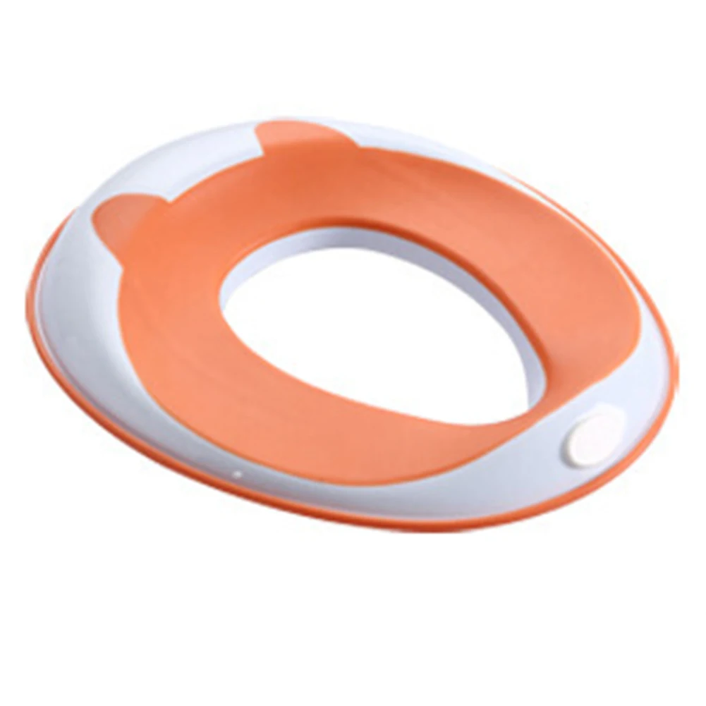 Моющиеся для мальчиков подушки для девочек детские Нескользящие горшок портативное многоразовое кольцо для упражнений детская крышка безопасное сиденье для унитаза для приучения к туалету - Цвет: Orange