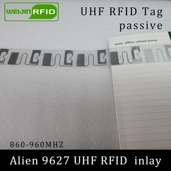 

UHF RFID tag Alien 9627 dry inlay 915mhz 900mhz 868mhz 860-960MHZ Higgs3 EPC C1G2 ISO18000-6C smart card passive RFID tags label