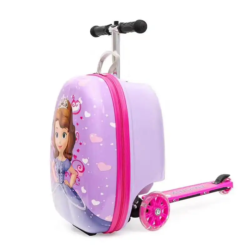 

Scooter Luggage cartoon toy box skateboard suitcase Boarding Box Suitcase children gift Luxury Brand