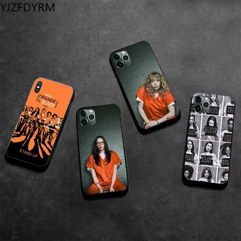 

YJZFDYRM Orange Is the New Phone Case for iphone 12 pro max 11 pro XS MAX 8 7 6 6S Plus X 5S SE 2020 XR case