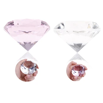 

60mm 3D Artificial Crystal Stones DIY Design Manicure Diamonds Transparent White Pink Diamond For Nails For Nail Art Decor