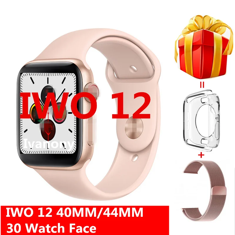 Smart Uhr IWO 12 Smartwatch Serie 5 IWO12 1:1 EKG Herz Rate Wireless Charging für Iphone Android VS IWO 11 IWO 9 IWO 8 IWO10