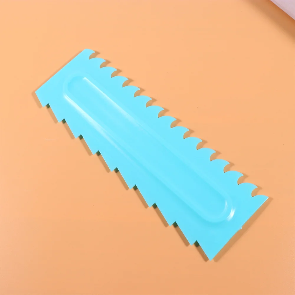 3 Pcs Double Edges Cake Smoother Scraper Icing Comb Pastry Butter Cream Spatulas Plastic Mousse Cream Edge Polisher for Bakery K