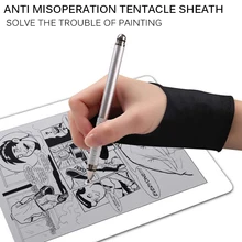 Anti-Touch-Glove Drawing-Tablet Two-Finger for Right And Left Screen-Board Lengthening