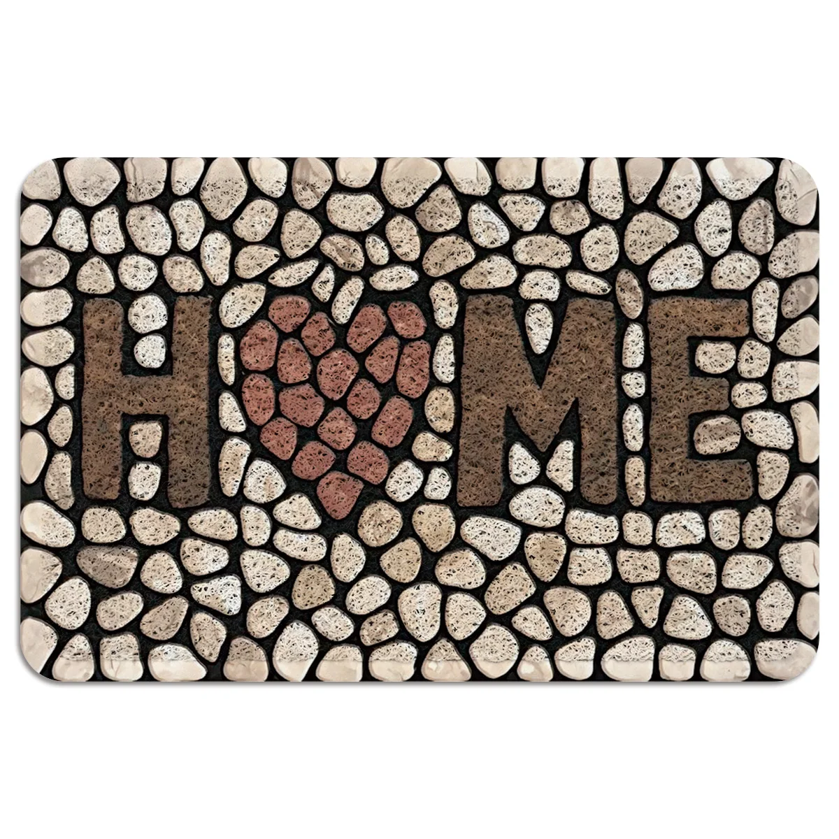 Stone Love Home Doormats For Entrance Way Indoor Low Profile Outdoor Rugs Patios Boot Shoes Scraper Welcome Hello Area | Дом и сад
