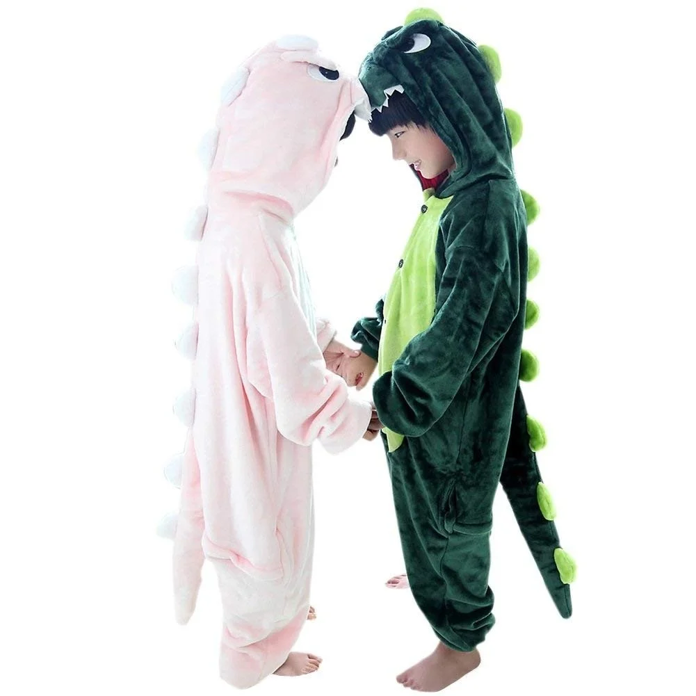 Kids Dinosaur Costume Animal 3-8 Years Old Sleepwear Children Onesie Pajamas for Boys Girls Kids Dinosaur Costume Animal 3-8 Years Old Sleepwear Children Onesie Pajamas for Boys Girls