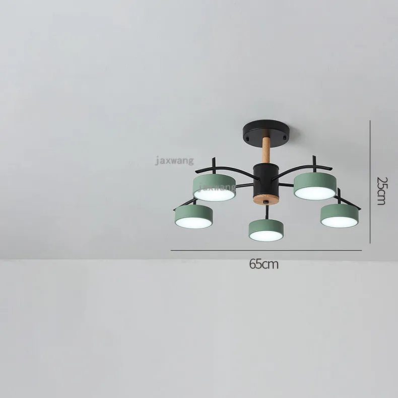 Nordic Deco Acrylic Ceiling Lights Modern LED Bedroom Light Fixtures Hanging Ceiling Lamps Living Room Macaron Ceiling Lighting