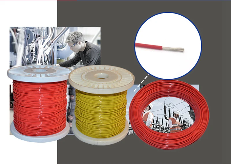 23AWG 0,3 квадратный высокотемпературный провод PTFE изоляционный кабель устойчив к электрическому луженому оловянному посеребрению медные провода 0,3 мм