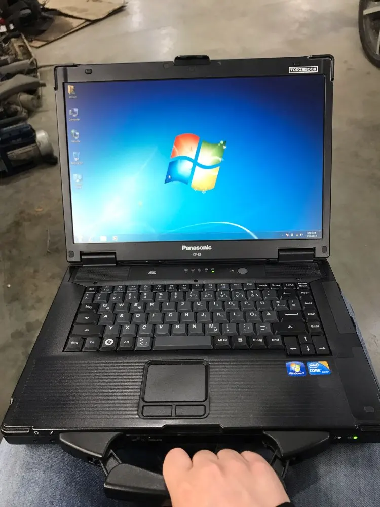 Б/у CF-52 CF52 CF 52 i5 4g/8g ram с HDD/SSD Win7 военный Toughbook защищенный переносной компьютер автоматический диагностический компьютер для c5/c4/c6 icom