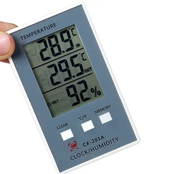 

Digital Display With Probe Fish Tank Outdoor Indoor Comfort Level Humidity Temperature Accurate Desktop Thermometer