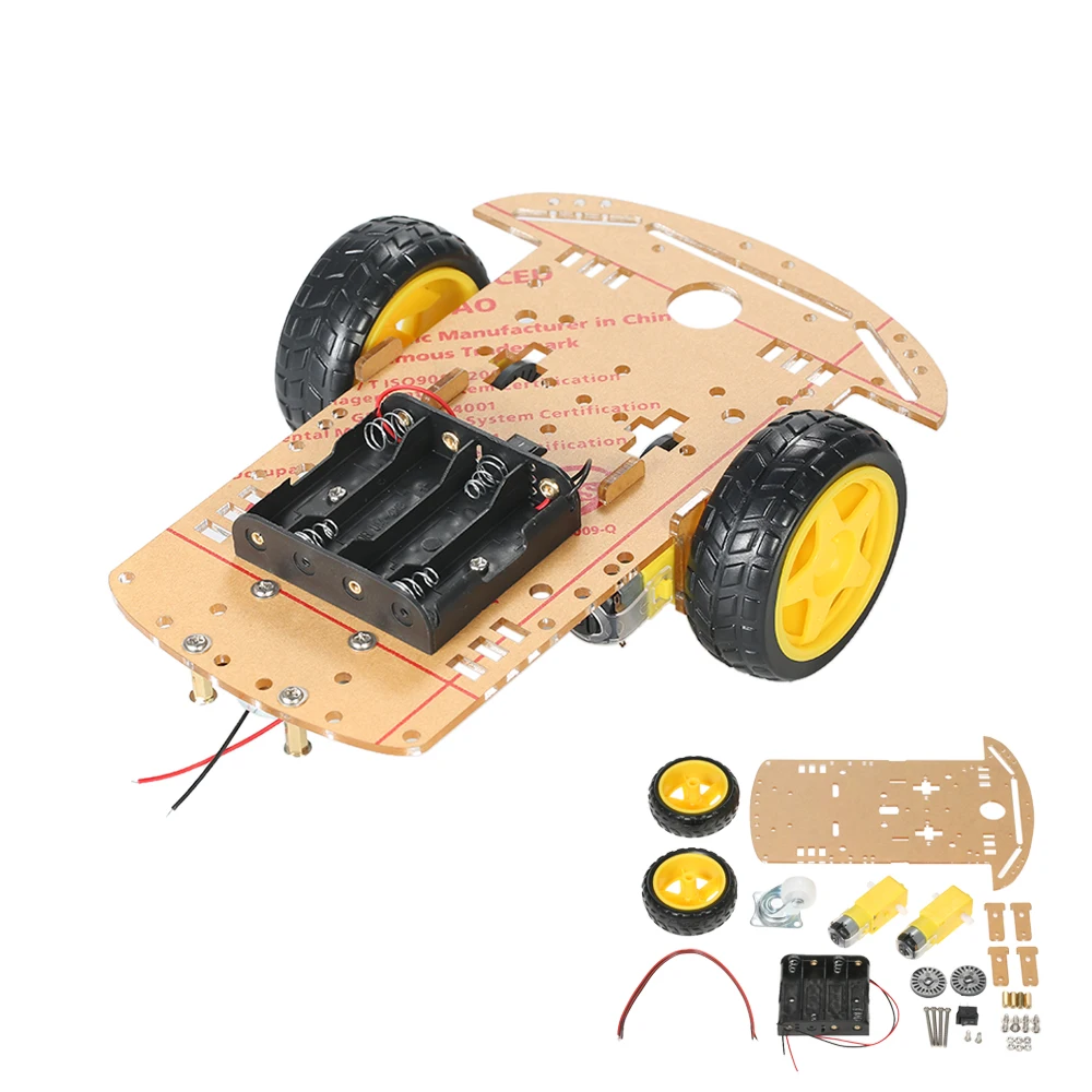 New 2WD 2 Wheel Smart Car Chassis DIY Kit motors Tracing Car with Speed  Encoder 2 Motor 1:48 for Arduino|Instrument Parts & Accessories| -  AliExpress